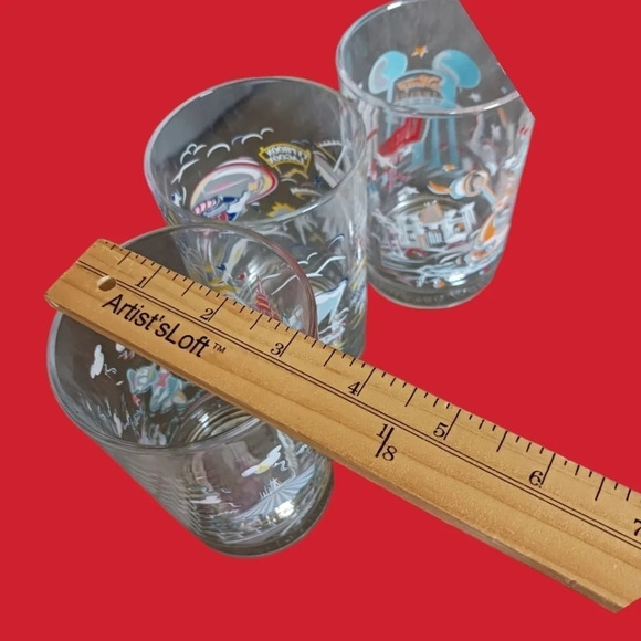 Mc.Donald's disney mickey mouse 25th anniversay celebration glasses set of 3 - Picture 15 of 16